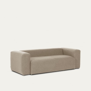 Kave Home BLOK 2-Seat Sofa, Beige