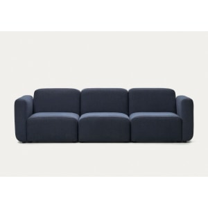 Kave Home Neom 3-Seat Modular Sofa, Blue