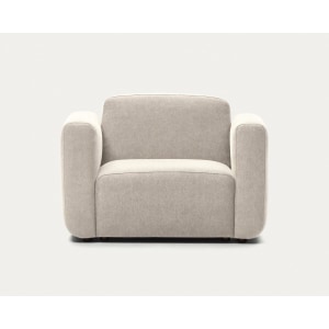 Kave Home Neom Armchair, 113cm, Beige