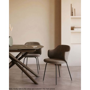 Kave Home YUNIA Dining Chair, Dark Grey