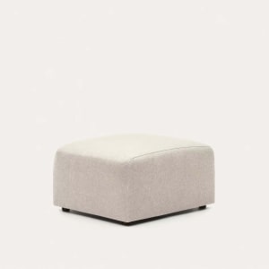 Kave Home NEOM Ottoman, Beige, 75x65x40