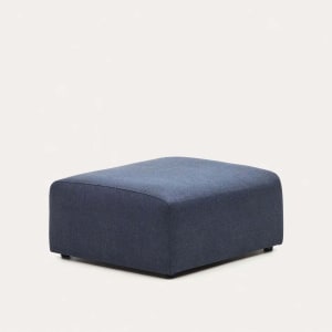 Kave Home NEOM Ottoman, Blue, 89x75x40