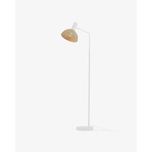 Kave Home Damila Floor Lamp with Rattan Shade