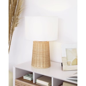 Kave Home KIMJIT Table Lamp with Rattan Base