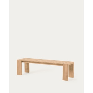 Kave Home Victoire Outdoor Solid Teak Wood Bench, 215cm