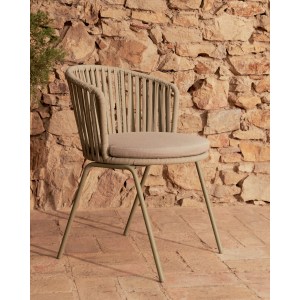 Kave Home Saconca Outdoor Dining Chair, Beige, Set of 4