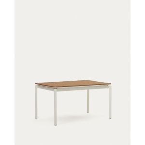 Kave Home Canyelles Dining Extendable Table, 140cm, White
