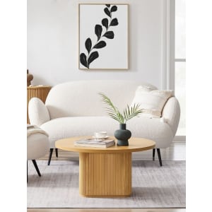 Lifely Tate Ripple Coffee Table, Natural