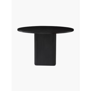 Lifely Tate Ripple Round Dining Table, Black