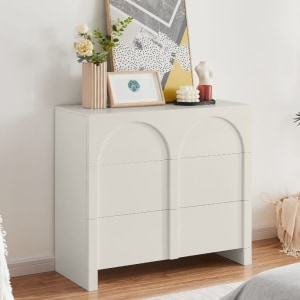 Lifely Arch Sideboard, 40Wx100Lx90H cm, Creamy White