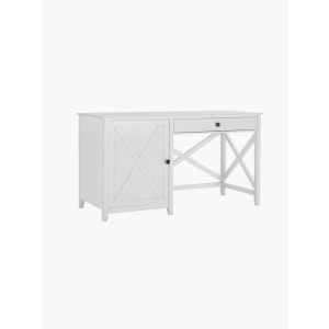 Lifely Coria Desk, 57Wx135Lx76H cm, White