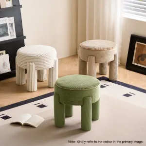 Linspire Tassel Corduroy Stool, Green