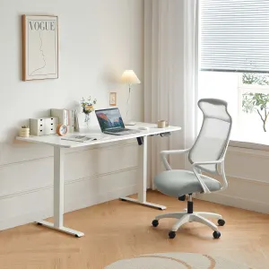 Linspire Ascend 2PCS Standing Desk Set, 120cm, White