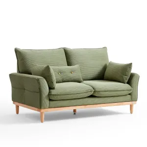 Linspire Moss 2PCS Sofa Set, 2+1 Seater, Moss Green