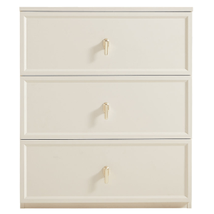 Linspire Haven Chest of 3 Drawers, Creamy White