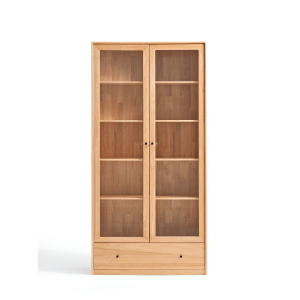 Linspire Ventus Bookcase with Glass Door & Storage Drawers