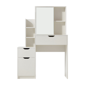 Linspire Royale Dressing Table and Stool Set, Neutral White