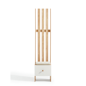 Linspire Miro Room Divider, Natural and White