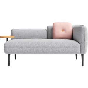 Linspire Flux 2 Seater Sofa with Sidetable, Left Armrest, Mist