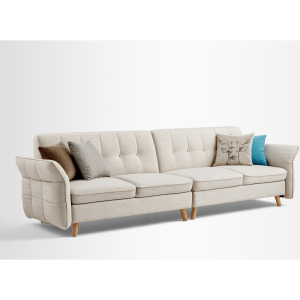 Linspire Monet 4 Seater Sofa, Cream White