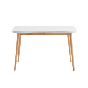 Linspire Oria Computer Desk, 1M, Natural and White