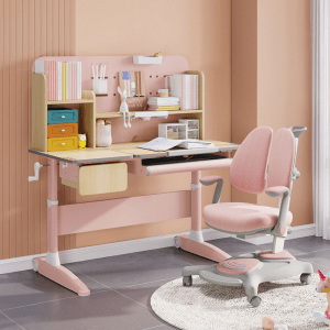 Linspire Bud Adjustable Kids Desk & Chair Set, Pink