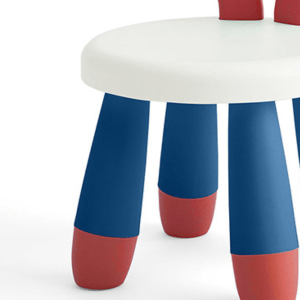 Linspire Olly Deer Styling Kids Chair, Blue and Red