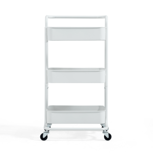 Linspire Strata 3-Tier Trolley, White