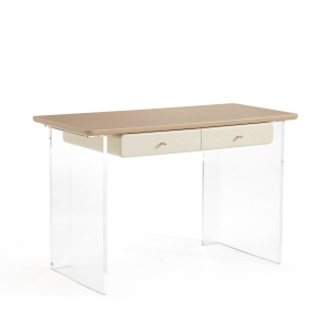 Linspire Wisp Illusion Desk with Transparent Legs