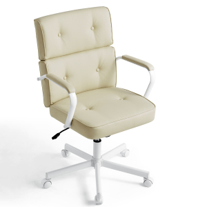 Linspire Noble Office Chair with Armrest, Beige