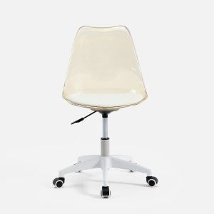 Linspire Wisp Transparent Office Chair, Amber