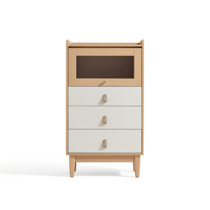 Linspire Aether Chest of 4 Drawers, Natural & White