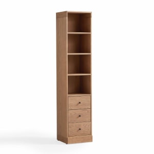 Linspire Ventus Bookcase with Storage Drawers, Beaver