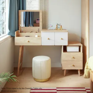 Linspire Juniper Extendable Dressing Table with Hidden Mirror