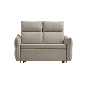 Linspire Opal Love Seat Leathaire Sofa Bed, Grey