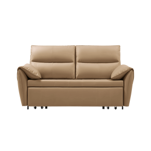 Linspire Quiver 2.5-Seater Leathaire Sofa Bed, Brown