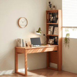 Linspire Radian Office Desk with Book Rack