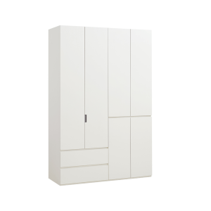 Linspire Serene 4-Door Wardrobe with Drawers