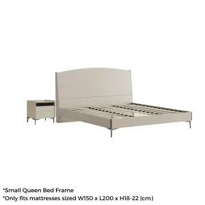 Linspire Vanko Small Queen Bed Frame and Bedside Table Set