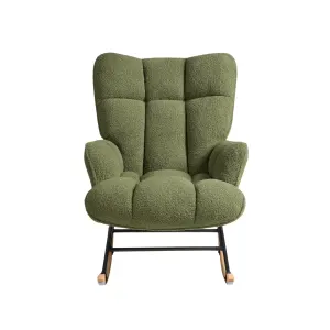 Linspire Evans Boucle Rocking Chair, Green