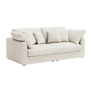 Linspire Neuer Chenille 3-Seater Sofa, Neutral White