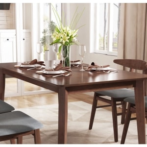 Loft Hansan Dining Table, Walnut, 120x80x75cm