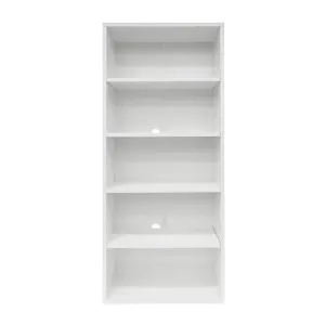 Loft Newton Bookcase, 76.2x34.5x184.8cm, White