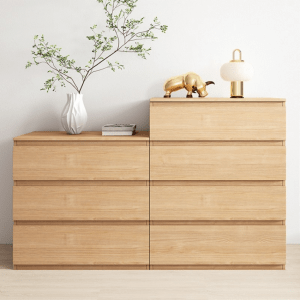 Loft Ensio Chest of 4 Drawers, 80x48x100.2cm, Light Wood