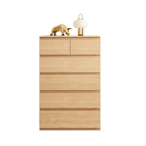 Loft Ensio Chest of 6 Drawers Tallboy, 80x48x123cm, Light Wood