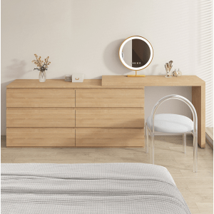 Loft Ensio Floating Dressing table with Chest of 6 Drawers