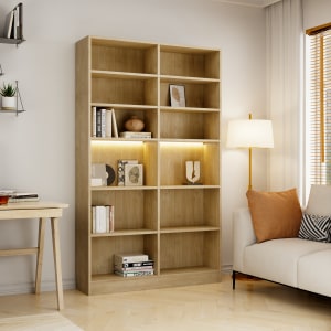 Loft Kiri Bookcase, 1.2m, Light Wood