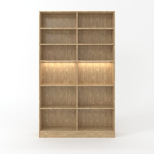 Loft Kiri Bookcase, 1.2m, Light Wood