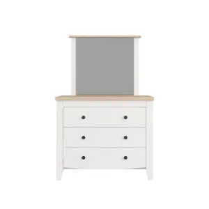 Loft Hampton Chest of 3 Drawers with mirror