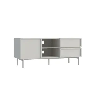 Loft Nora Entertainment Unit, 1.2m, Light Grey